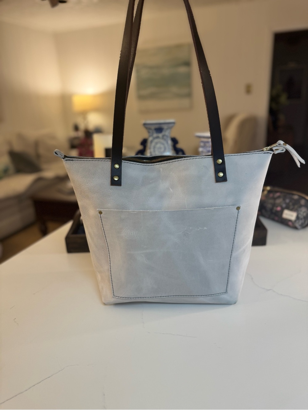 🩶🤎 PORTLAND LEATHER TOTE BAG!